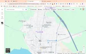 Google map of Kovur town in Nellore dist